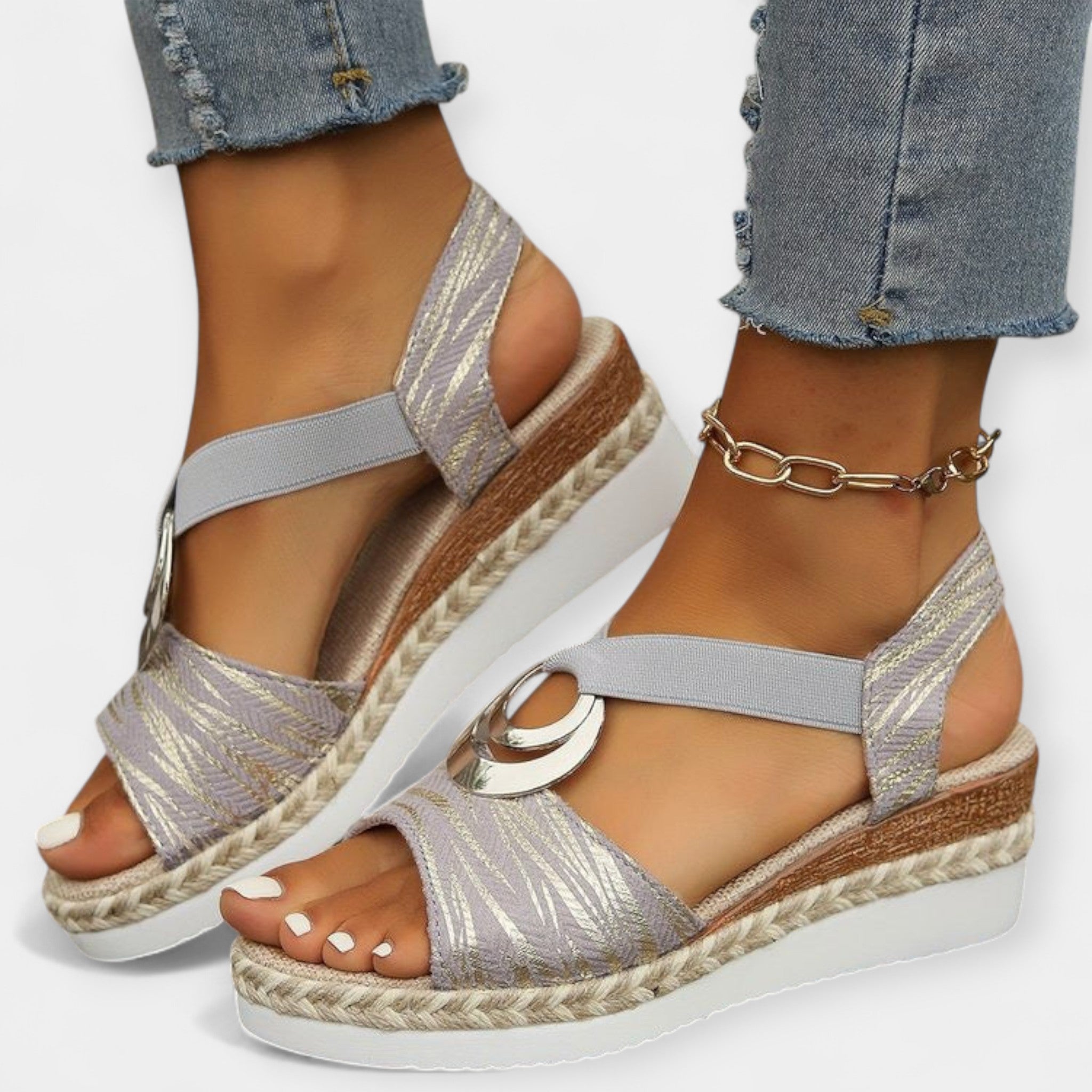 Římské sandály s pletením