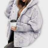 Teplá péřová bunda s kapucí