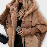 Teplá péřová bunda s kapucí