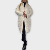 Oboustranná prošívaná bunda s leopardím podšívkou