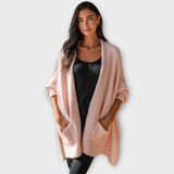 Pohodlný otevřený kardigan