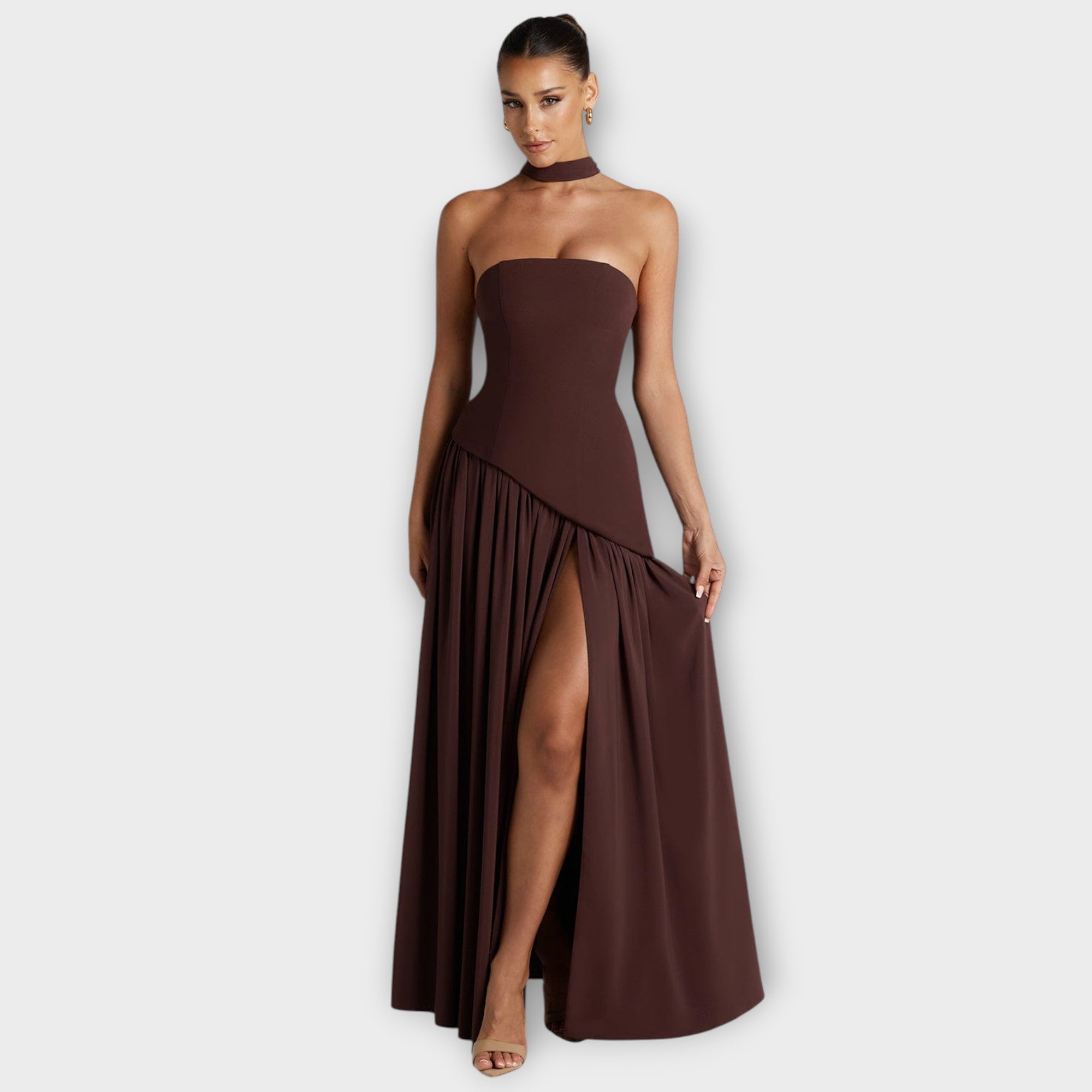 Romantické osvětlené formální šaty