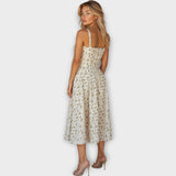 Midi šaty s korzetem