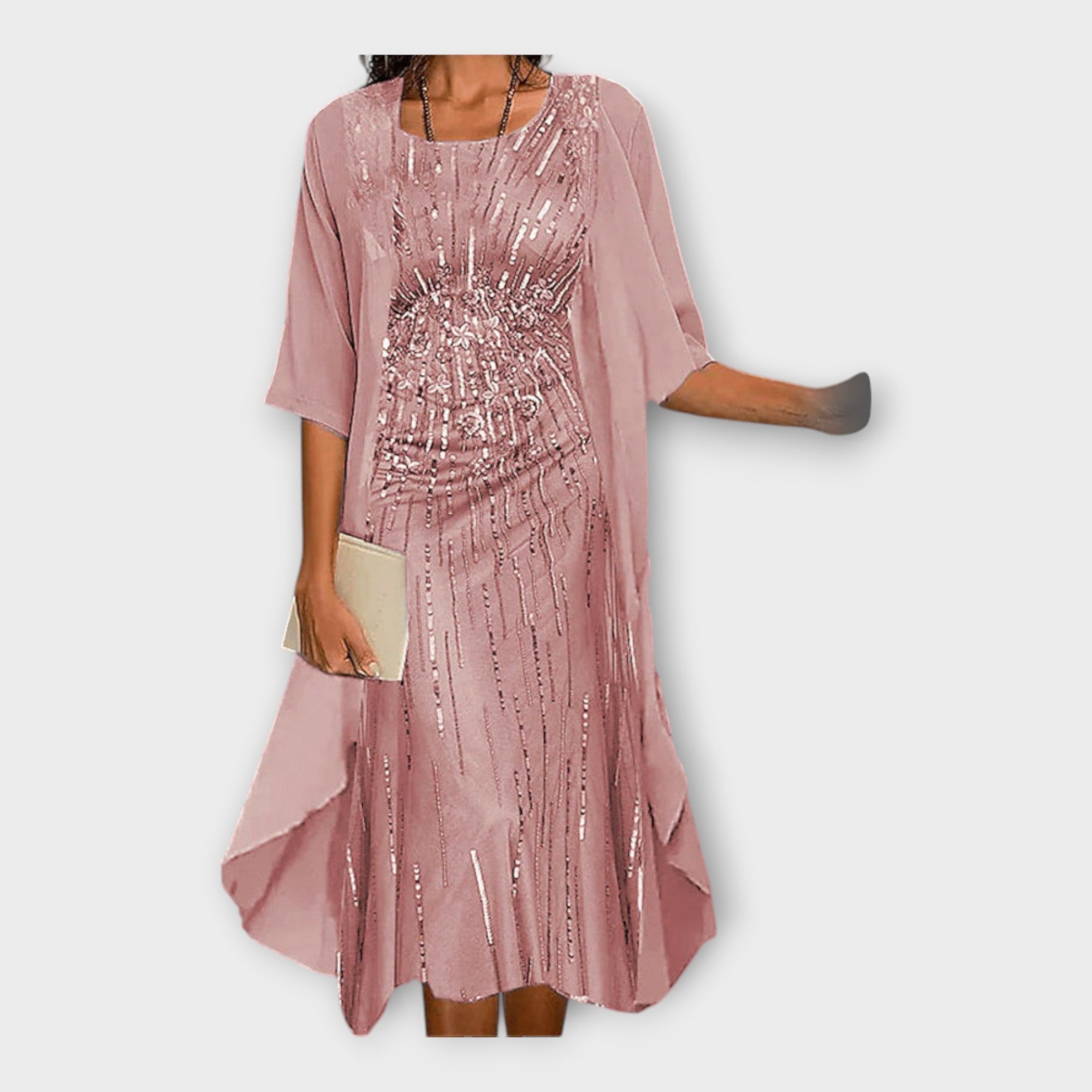 Vzdušné šaty s externím sakem a vzory