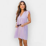 Letní šaty s hidden šortkami a kapsami