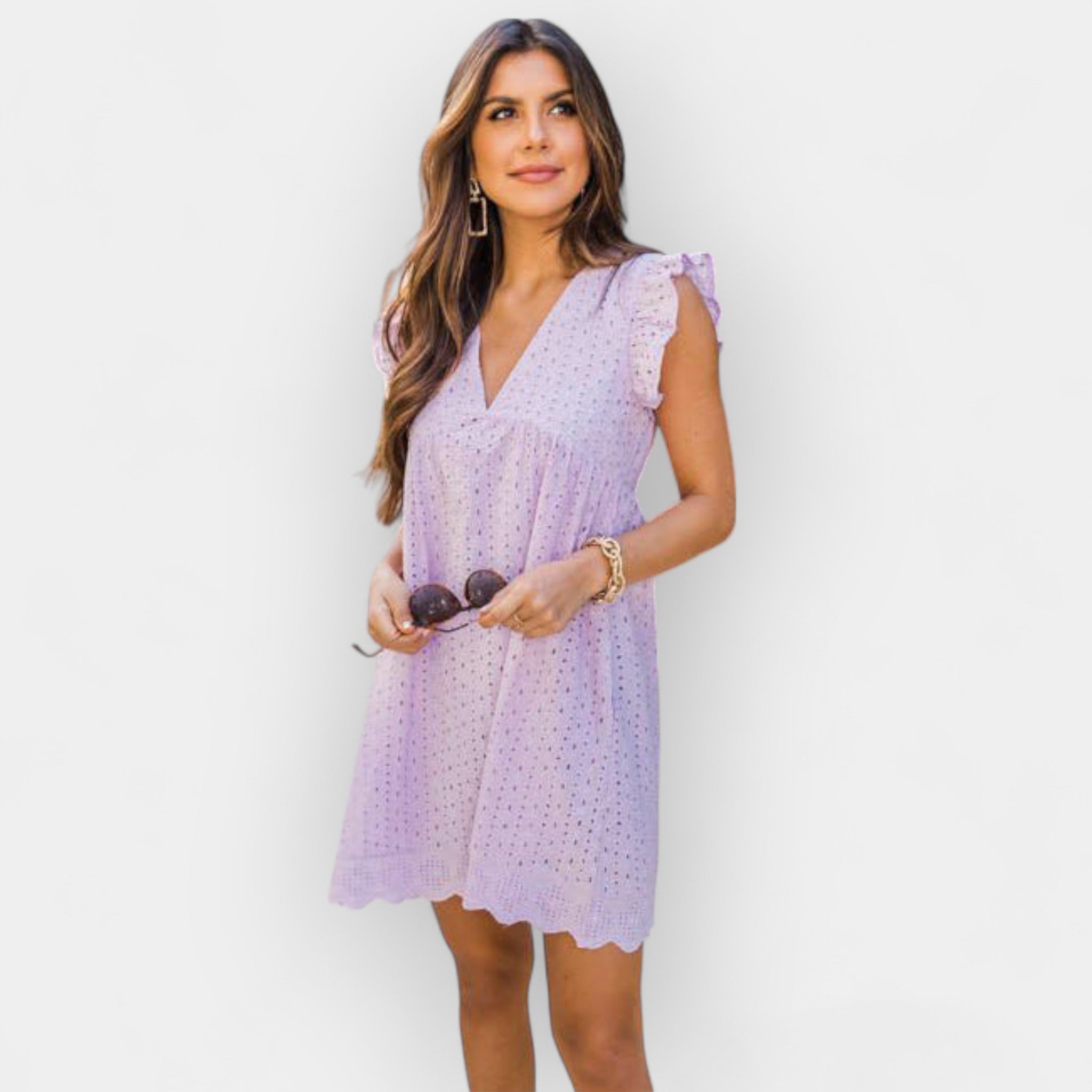 Letní šaty s hidden šortkami a kapsami